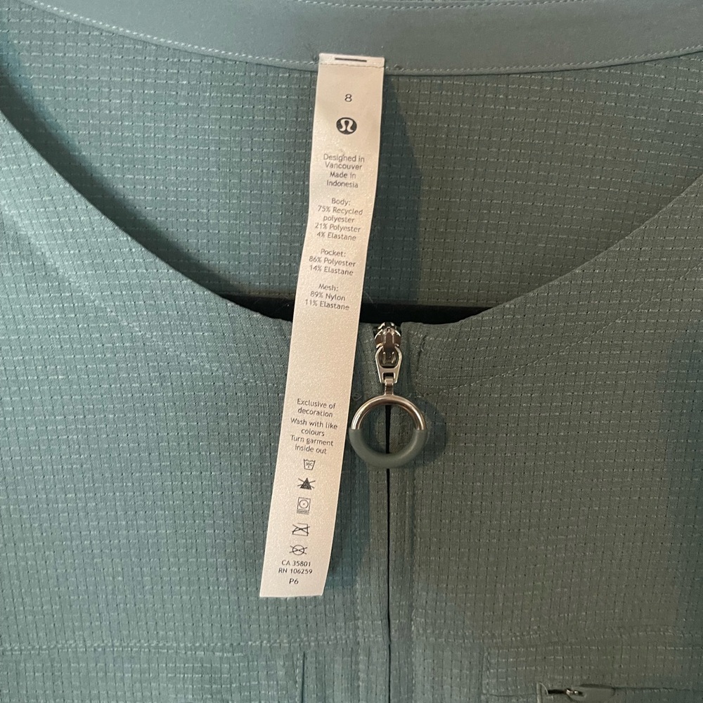 Lululemon Long Sleeve Utility Jumpsuit in Sage Green - Picture 3 of 9